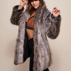 2020秋冬新款保暖仿皮草毛毛大衣女式皮草外套厂家直销时尚女皮草