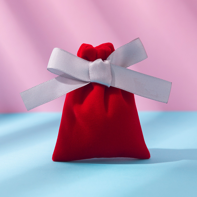 Bolsitas de terciopelo con cordón para joyas o regalos, personalizables con LOGO, ideales para empaques y obsequios