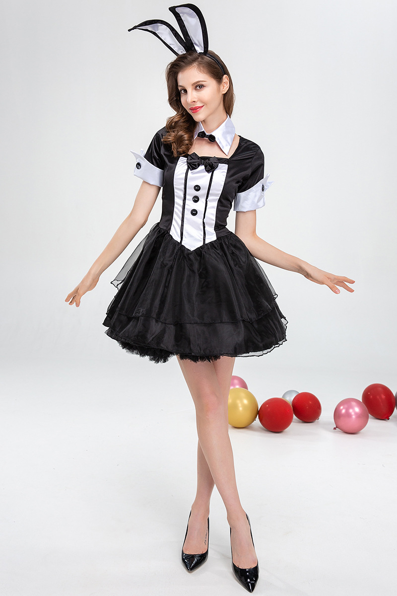 Woman's dress Halloween cute bunny girl suit rabbit suit game uniform  costume | eBay