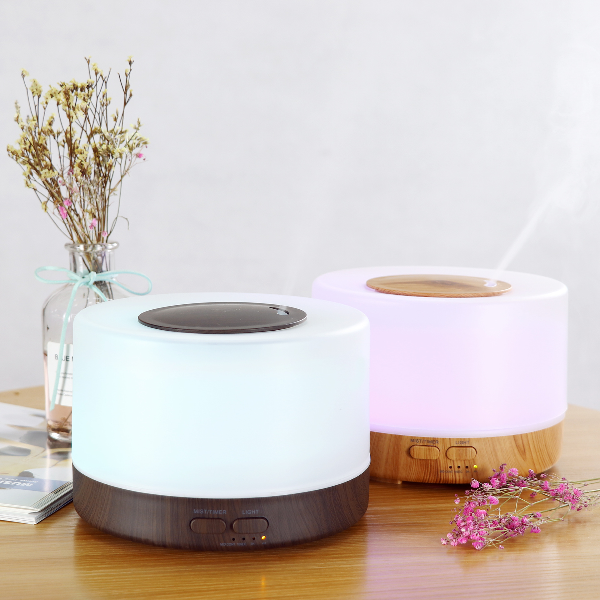 厂家热销 智能遥控WiFi香薰机 500ml创意家用静音卧室喷雾加湿器