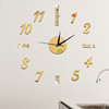 Cross border product Mirror Wall Clock number Wall clock Alphabet Digital Clock Home Furnishing decorate Mirror