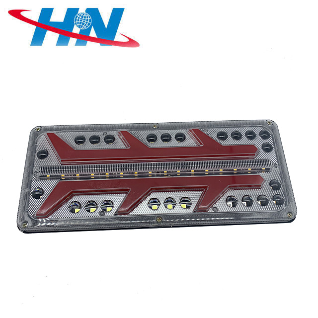 24V coche camión bomba camión remolque impermeable durable anti-Smashing luz de freno de la luz trasera del camión se convierte en conjunto de luz LED