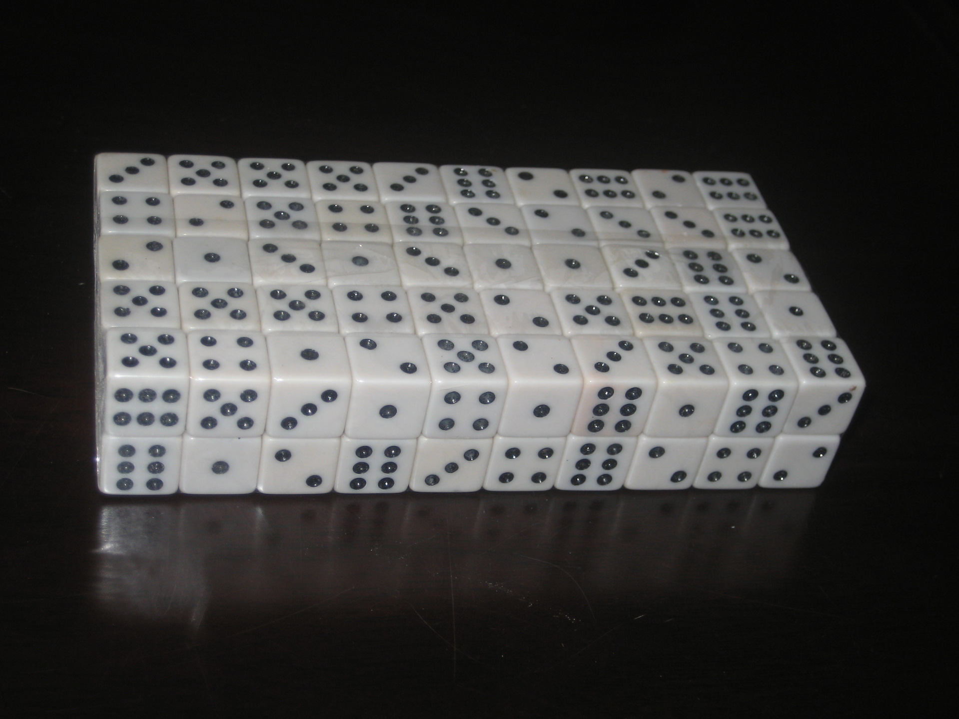 White dice, 12mm