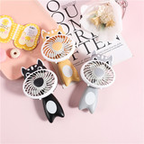 Мультяшный маленький складной портативный вентилятор