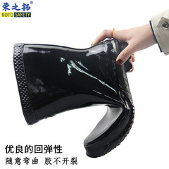 20KV high-voltage insulated rubber mid-calf boots for safety protection, electrician waterproof rain boots for live work, industrial work boots