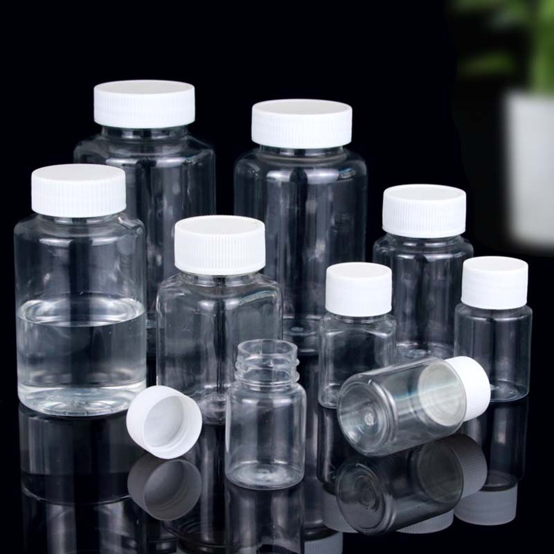 Wholesale 50 100 ml plastic bottles transparent large mouth bottles