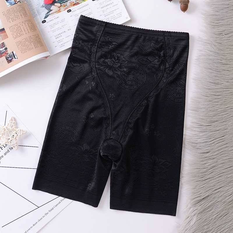 Pantalones DE SEGURIDAD verano delgada cintura alta vientre que forma los pantalones posparto adelgazante cuerpo que forma los pantalones de cinco puntos de fondo anti-exposición pantalones de seguro