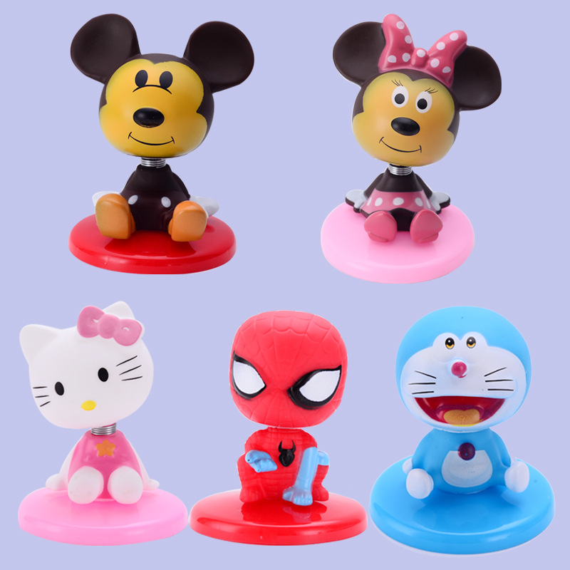 生日礼物蛋糕饰品 摆件创意摇头公仔|ms