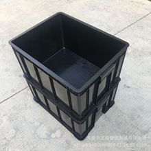 防静电周转箱黑色带隔板加厚运输箱 PCB无车车间周转箱防静电胶箱