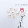 Chinese hairpin flower-shaped, hair accessory, 10mm, stamen