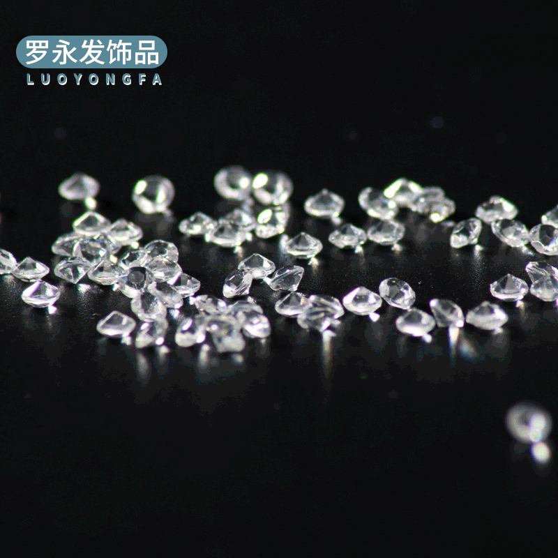 现货供应亚克力塑料钻石 仿台湾亚克力裸钻 服装辅料质量保障