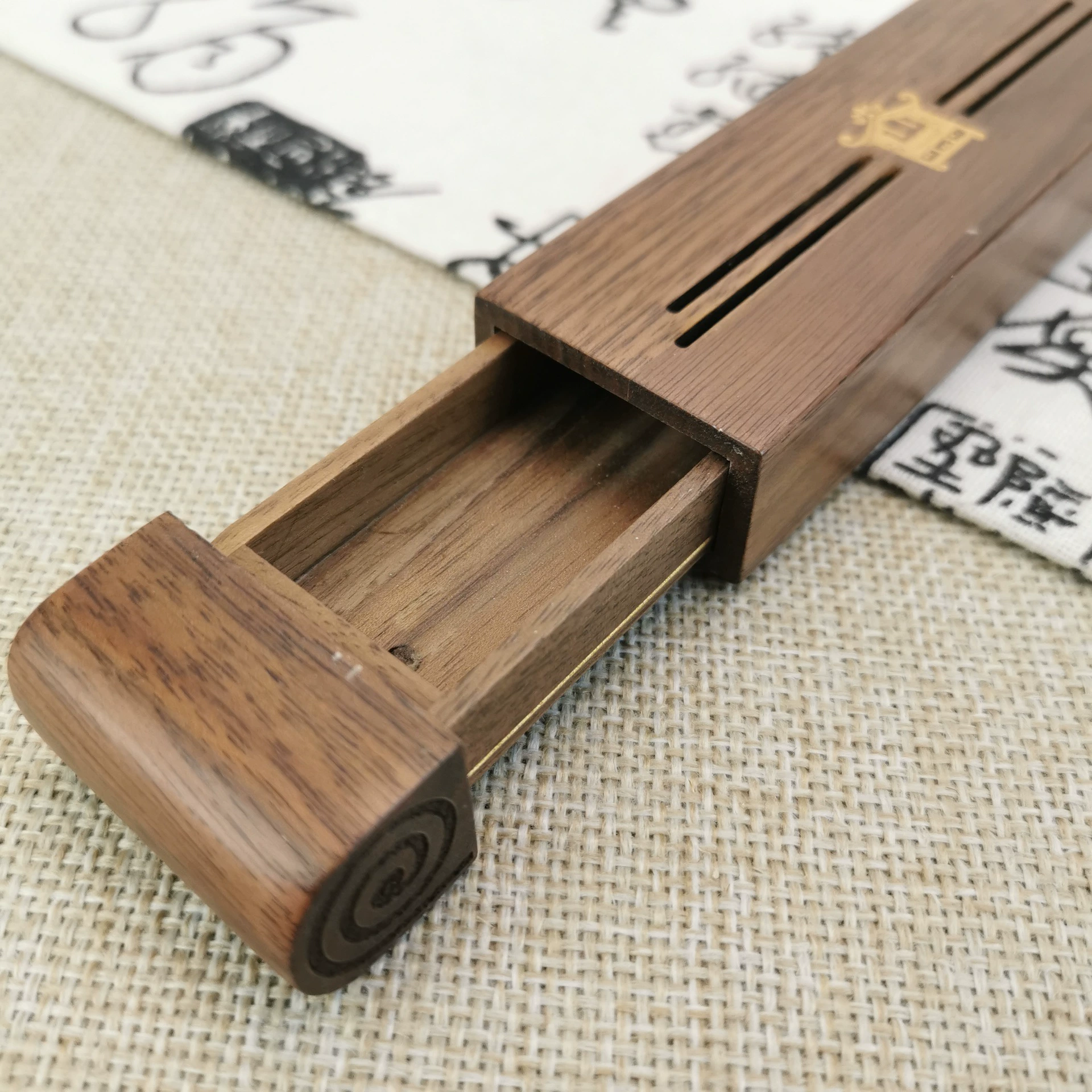 Винтажная деревянная коробка для палочек с фабрики прямые поставки посуды из цельного дерева ящик для хранения ручек портативный ящик для хранения