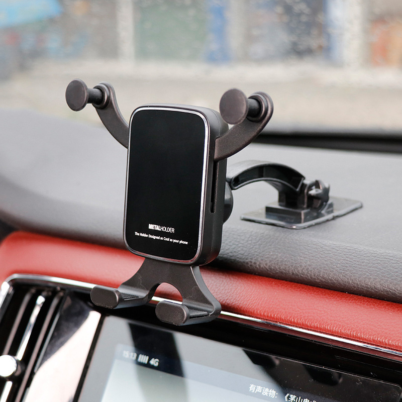 Creative horizontal and vertical screen universal car mobile phone Rack car navigation fixed support bracket gravity linkage platform Creative horizontal and vertical screen universal car mobile phone Rack car navigation fixed support bracket gravity linkage platform