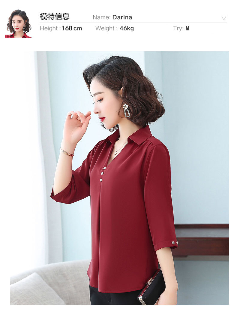 Chemisier en Mousseline de soie - Ref 3429274 Image 23