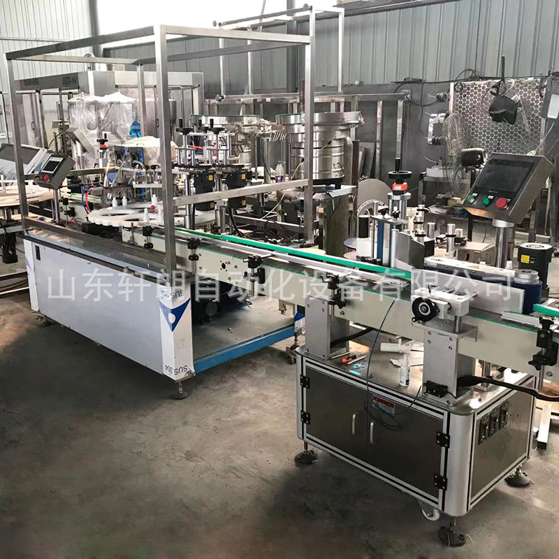 带吸管喷雾剂灌装 消毒杀菌喷雾瓶灌装机 全自动双头喷雾灌装机