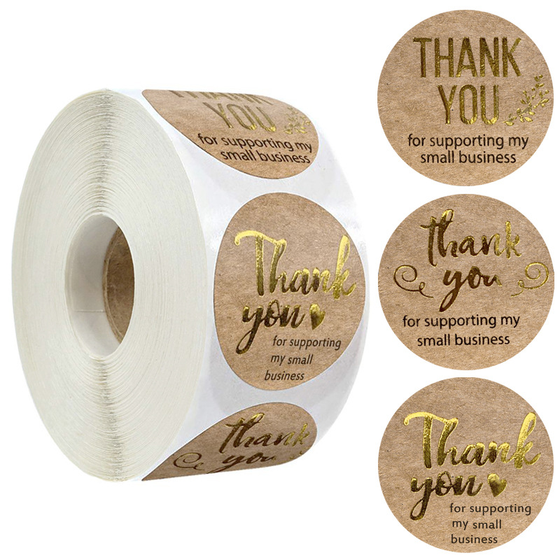 Spot wholesale kraft paper hot stamping...