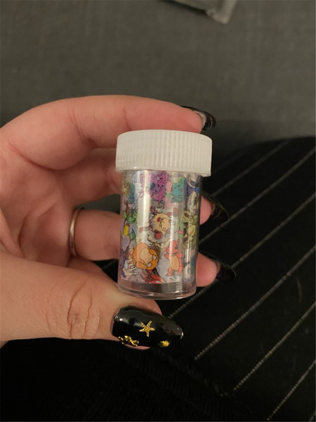 Cartoon neon three dimensional fake nails for nails
