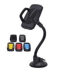 Car multi-functional suction cup windscreen universal phone holder flexible tube car phone clip stand