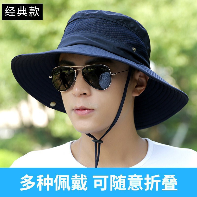 Hat men's summer thin fisherman Outdoor Fishing Travel summer men's mountaineering fishing sun protection sun hat