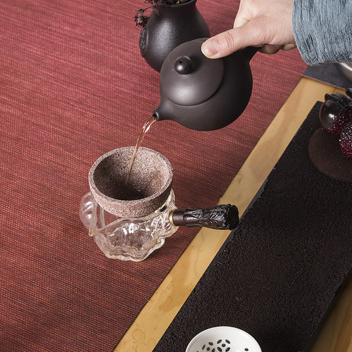 Tao Ciba non-porous filter creative tea filter household tea filter funnel ceramic tea filter tea funnel fair cup