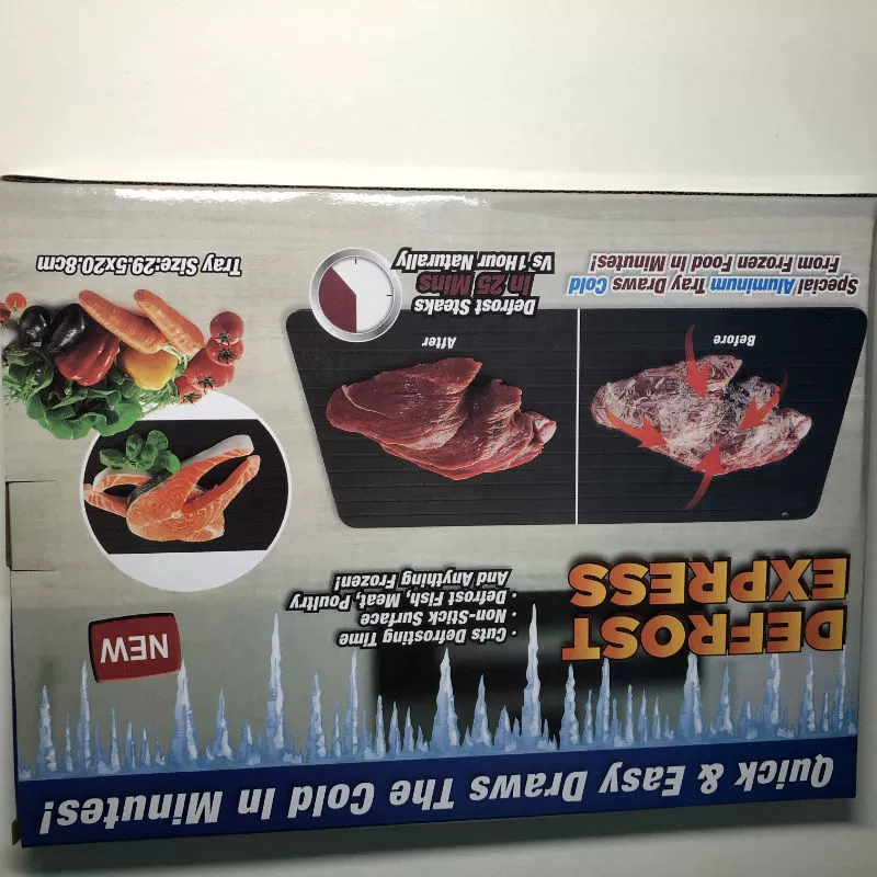Steak thaw plate Quick thaw plate Frozen food meat Aluminum alloy rapid thaw