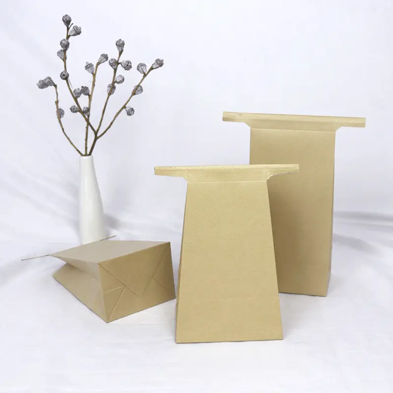 扇形钢丝牛皮纸袋龙井茶250克半斤装钢丝自封茶叶袋铝箔袋食品袋