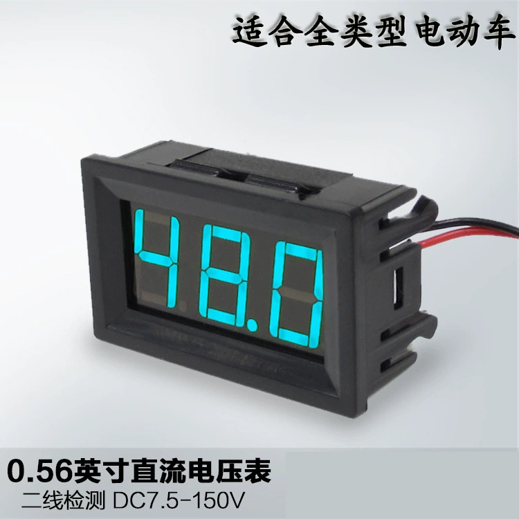 Цифровой дисплей DC электромобиль вольтметр мотоцикл автомобиль универсальный 12V/120V/150V