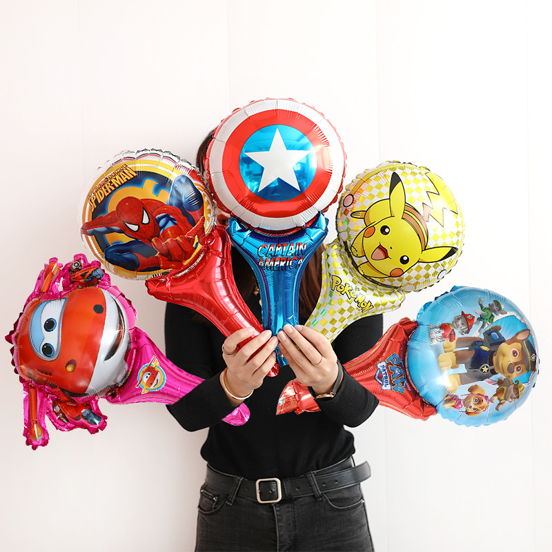 微商地推鋁膜手持棒 動物卡通氣球小禮品掃街壹元以下 廠家批發