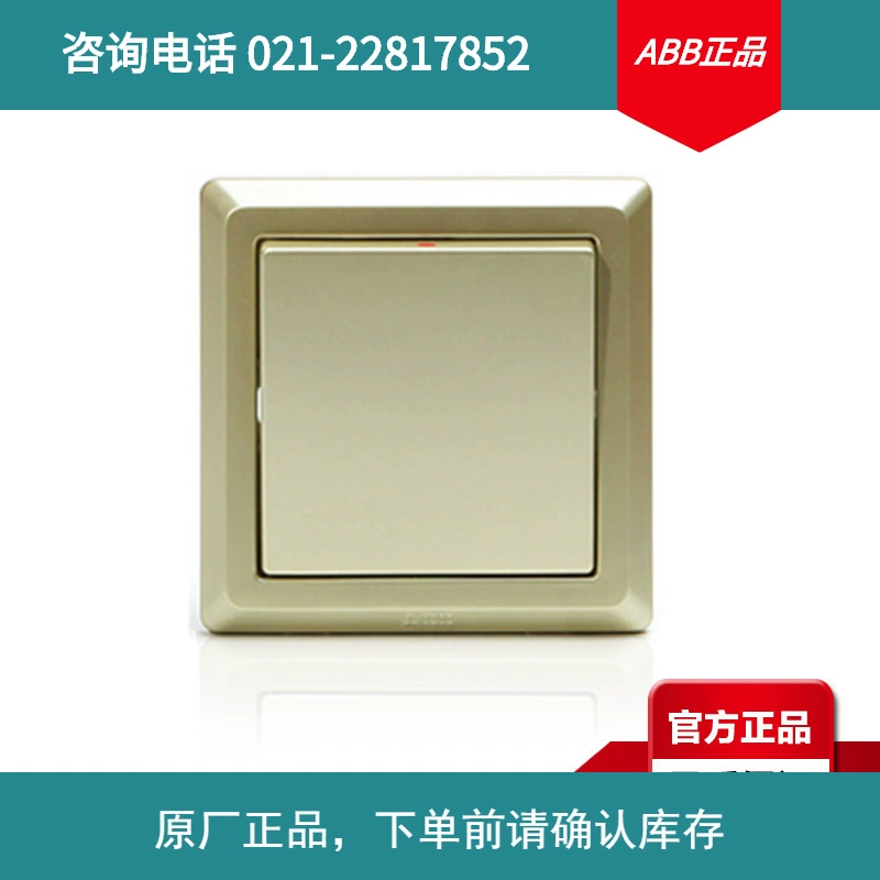 Розетка ABB для выключателей серии Deyi Single Union/One Open Single Control AE101-PG; 10085860