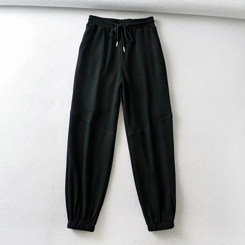 elastic waist straight sports pants  NSAC15008