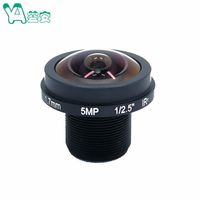 全景1.7mm 5百万 全景鱼眼360度 室内电梯 广角镜头