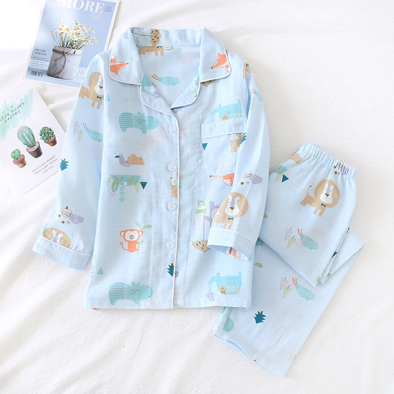 블루 라이온 거즈 세트