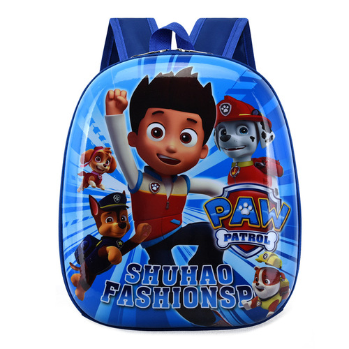 New Children's Dual Shoulder Bag with Anime Cartoon Eggshell Design, Waterproof, Kindergarten Schoolbag, Trendy and Stylish Accessory Bag
