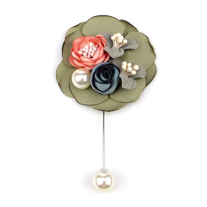 Fashion Yarn Rose Crystal Brooch Dress Suit Brooch Brooch For Men And Women display picture 6