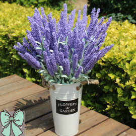 12头薰衣草泡沫粒仿真花欧式仿真普罗旺斯假花厂家批发PE薰衣草