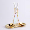 Scandinavian ceramics, golden set stainless steel, simple and elegant design