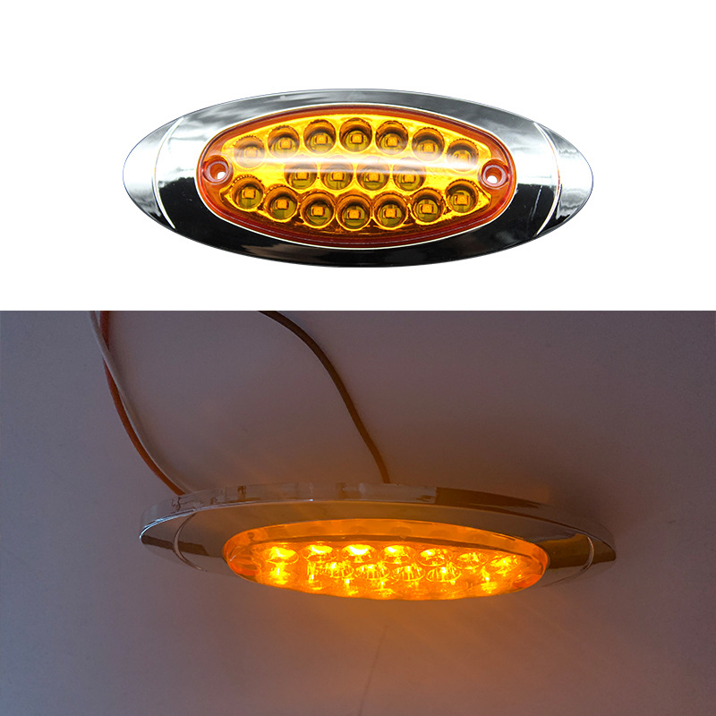 Oval camión cuerpo marcado luz lámpara 12V 18led