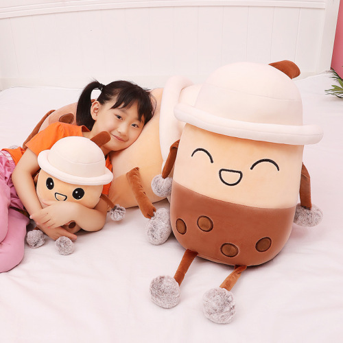 Same style pearl milk tea cup pillow, simulated milk tea cup doll, plush toy, girl's large rag doll