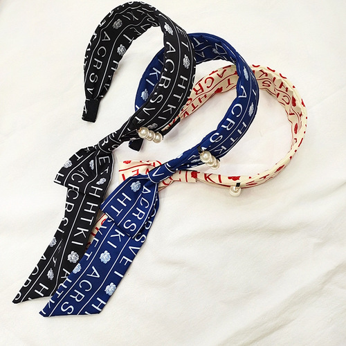 2pcs Hair accessories hair scarf hairband is versatile. tie hair Ribbon Headband, korea hairpin headdress