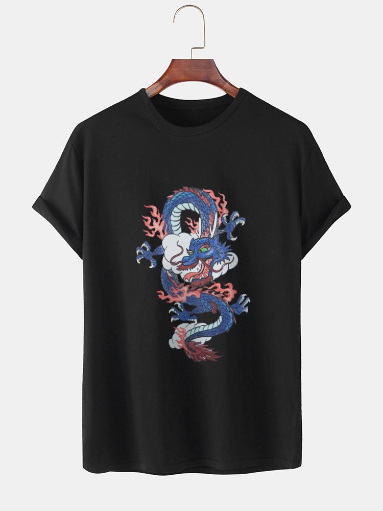 camiseta de manga corta estampada para hombre NSSN1177