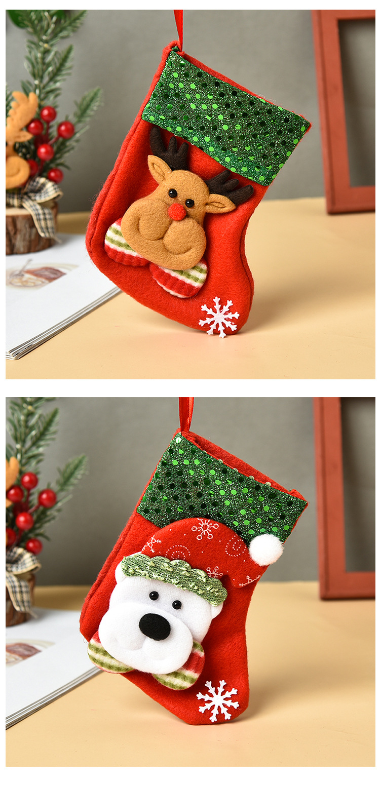 Vintage Bear Socks Candy Gift Bags Christmas Decoration Wholesale Nihaojewelry display picture 16