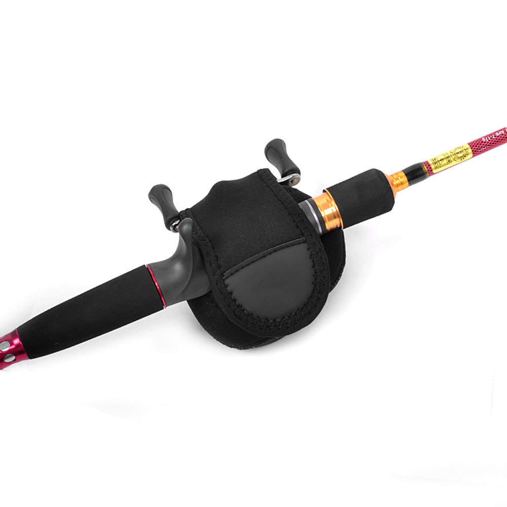 Equipo de pesca al por mayor, caña de pescar, bolsa para carrete de baitcasting, bolsa para carrete de pesca marítima, funda protectora de almacenamiento, protector de caña con correa portátil