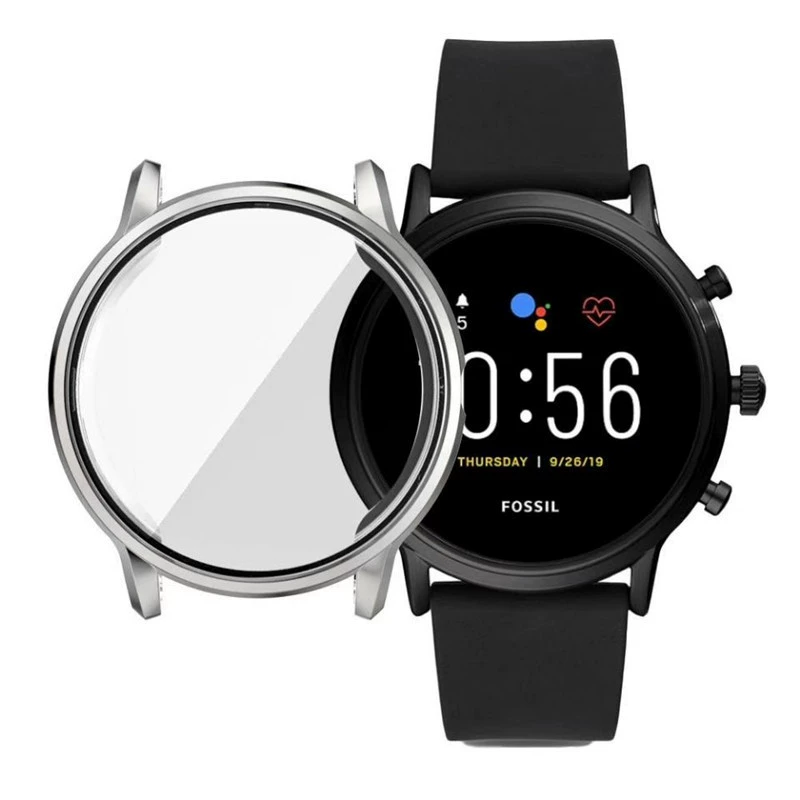 Новый совместимый комплект Fossil Series Gen5 Garlyle Все включено защитная оболочка электроплатированная TPU против падения мягкая оболочка