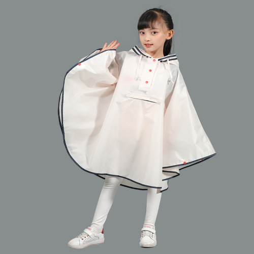 Cape children's raincoat kindergarten waterproof cute boys primary school students thin striped raincoat girls babies wholesale