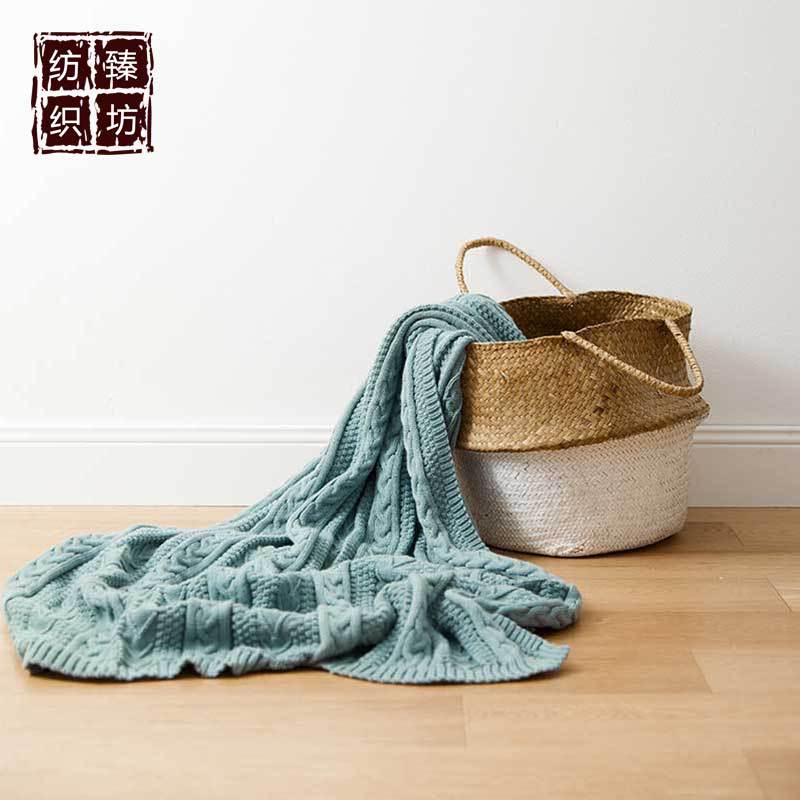 北欧公主风单层针织盖毯 卧室沙发空调毯 午休休闲毯 拍照道具