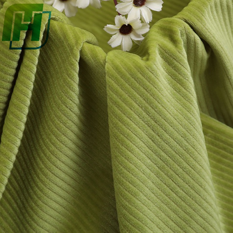 厂家直供批发加厚柔软家纺服装面料针织条纹荷兰绒天鹅绒面料