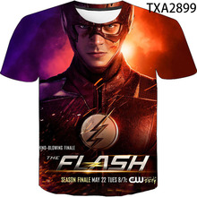 夏季潮流新品 The Flash 闪电侠 3D数码印花时尚百搭圆领T恤