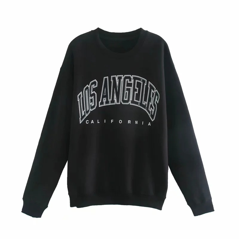 Loose Letter Pullover Sweatershirt NSAC14121
