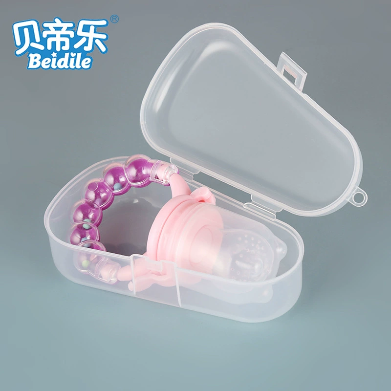 Производитель поставляет капельную коробку для детского зубного клея и овощей Le треугольник PP для хранения каплевидной прозрачной коробки