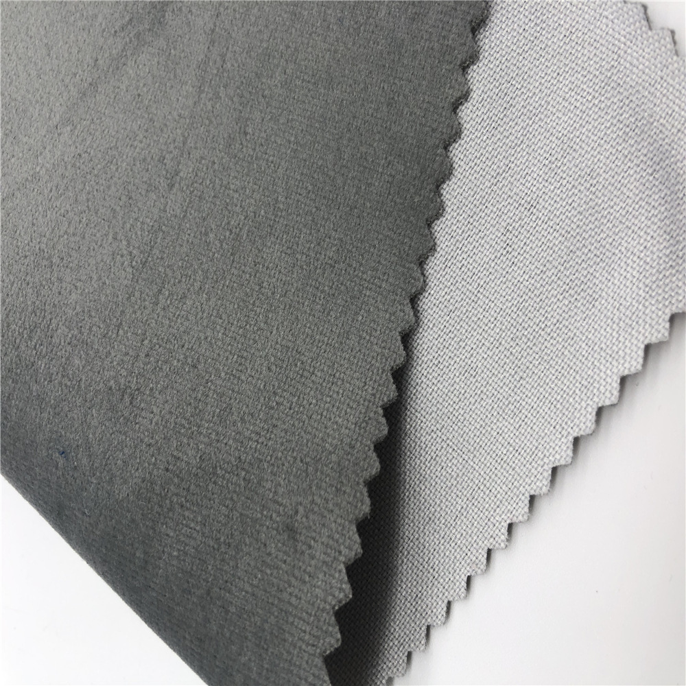 销售荷兰绒复合沙发布TC网棉底布 家纺短毛绒